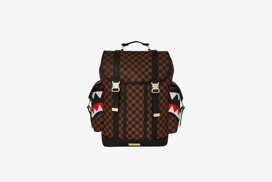Sprayground "Sawtooth Sharks In Paris Monte Carlo Backpack" - Brown / Black