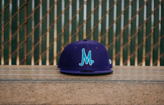 Manor x New Era "M"  59FIFTY Fitted - Purple / Teal