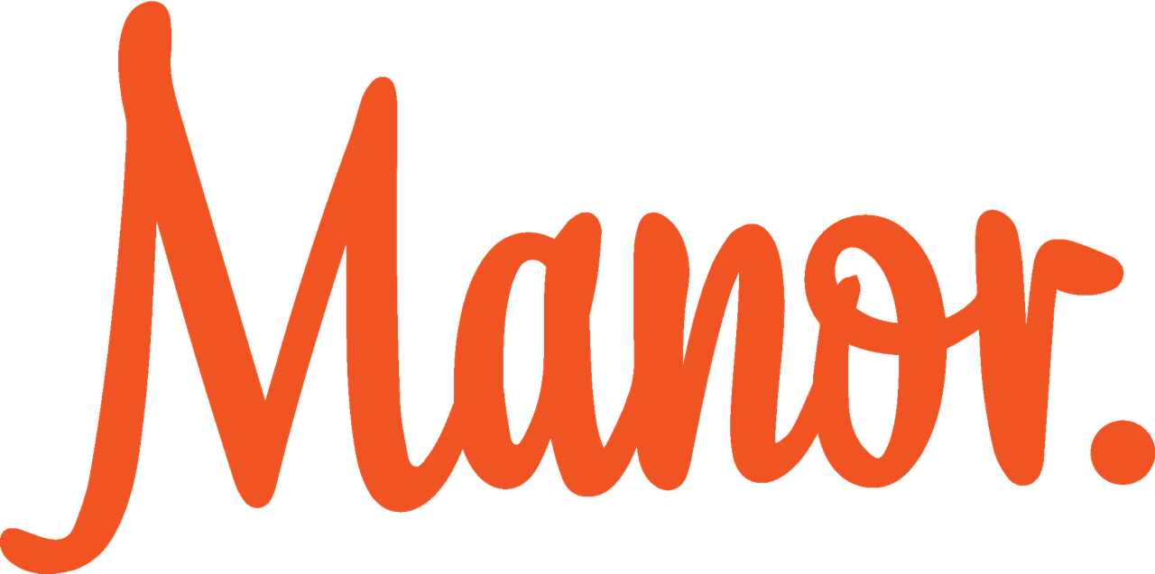 Manor Script Sticker - Orange