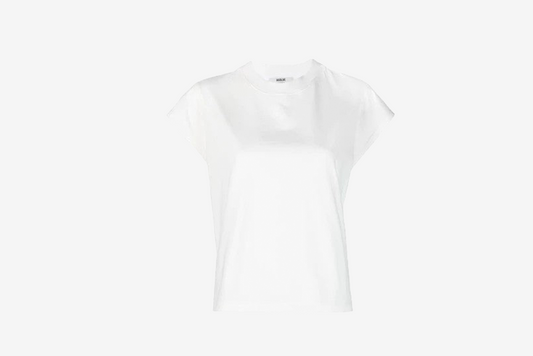 AGOLDE "Bryce Cap Sleeve Tee" W - White