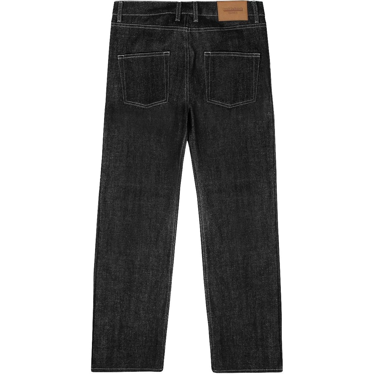 Badfriend "Star Pant (Embroidery) Raw Denim" M - Black / White