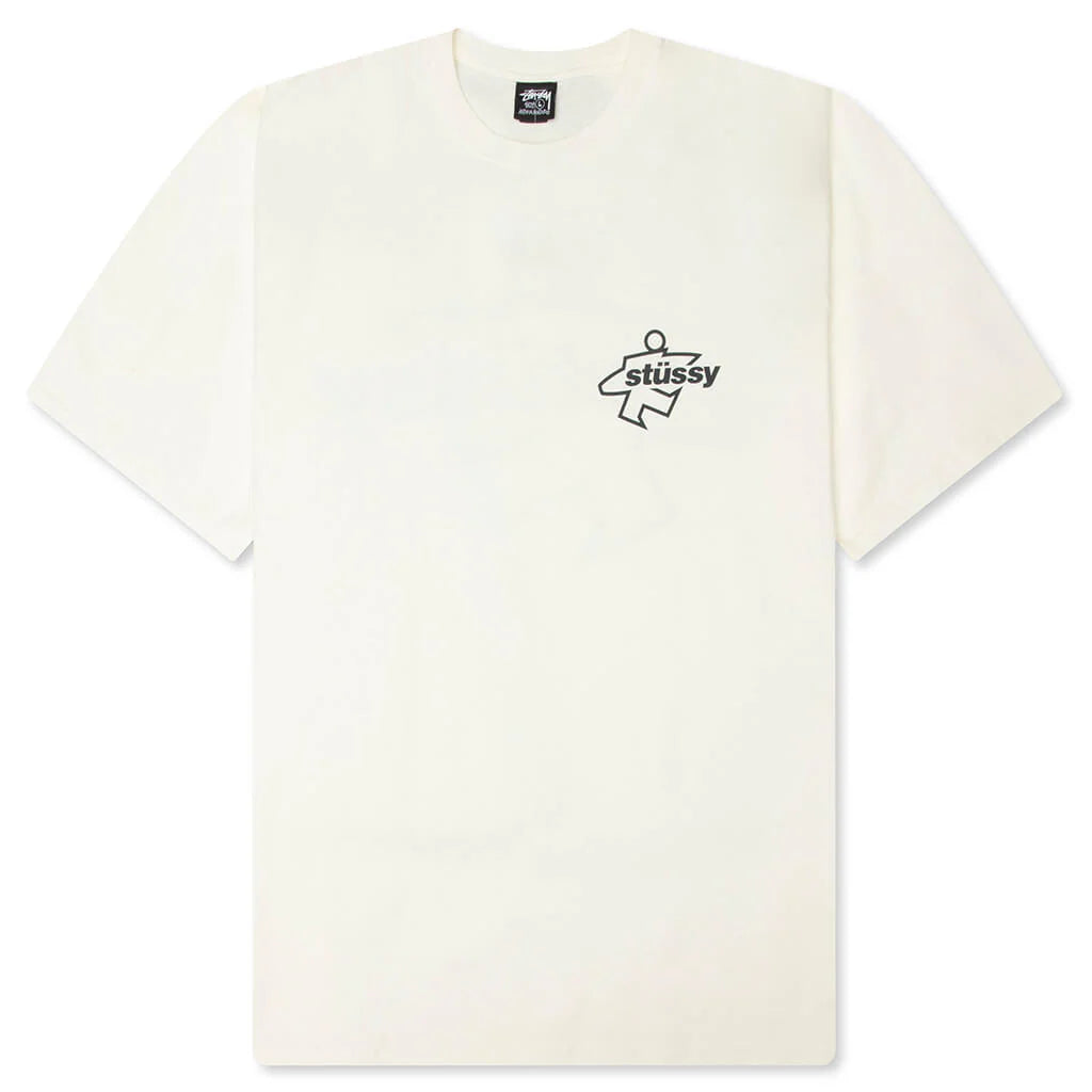 Stussy "Surf Size Pigment Dyed Tee" Mens - Natural