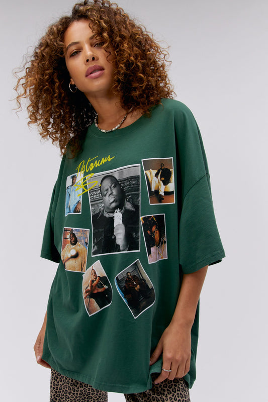 DayDreamer "Biggie Signature OS T-Shirt"  W - Stormy Green
