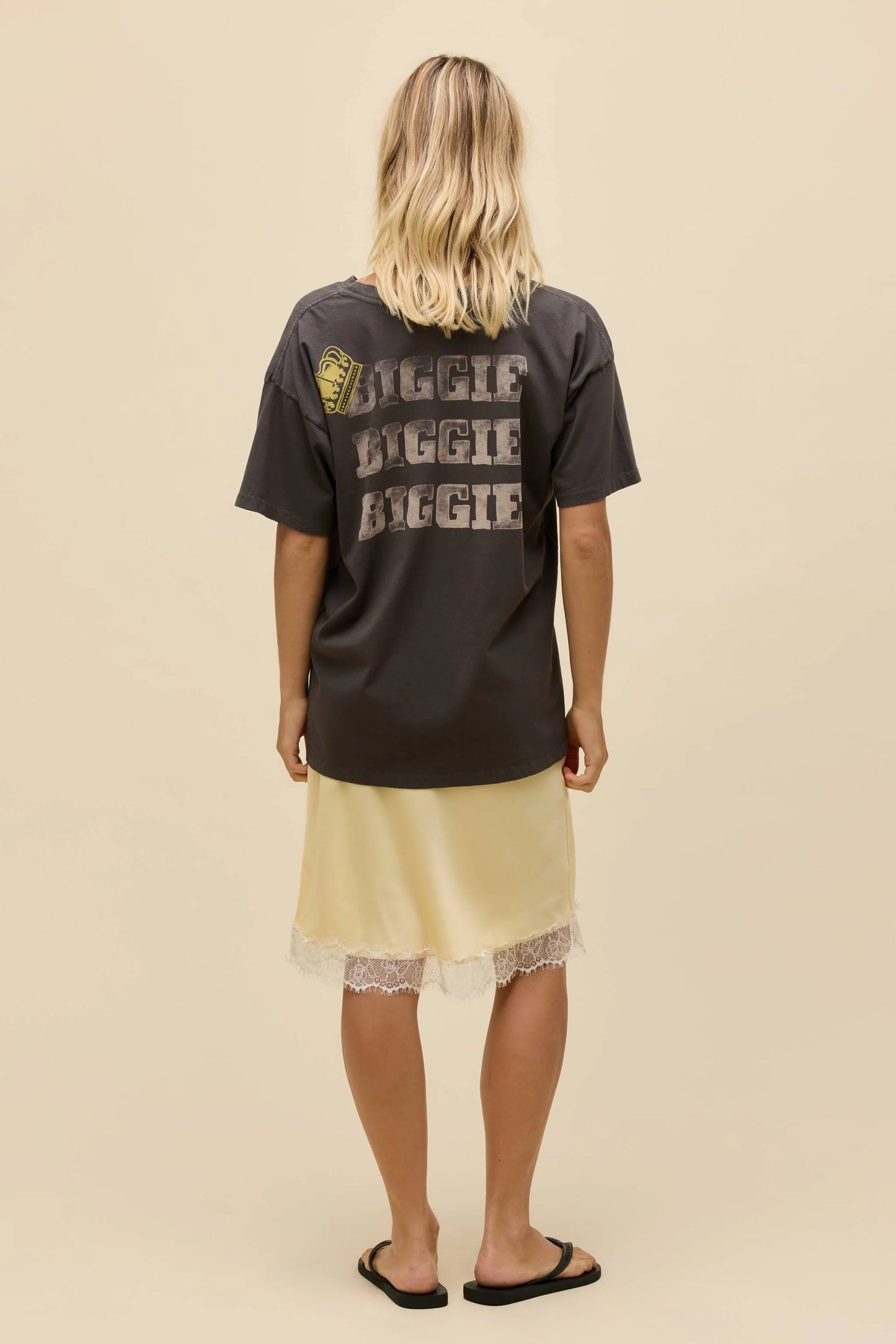 Daydreamer "Notorious B.I.G. Brooklyn 1994 Merch Tee" Womens - Washed Black