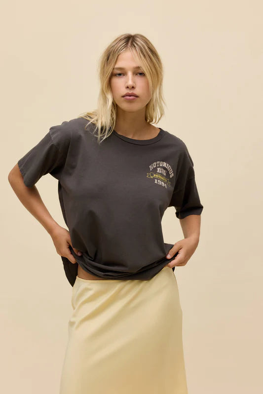 Daydreamer "Notorious B.I.G. Brooklyn 1994 Merch Tee" Womens - Washed Black