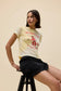 Daydreamer "The Deviled Egg Burnout Vintage Tee" Womens - Poppy Yellow