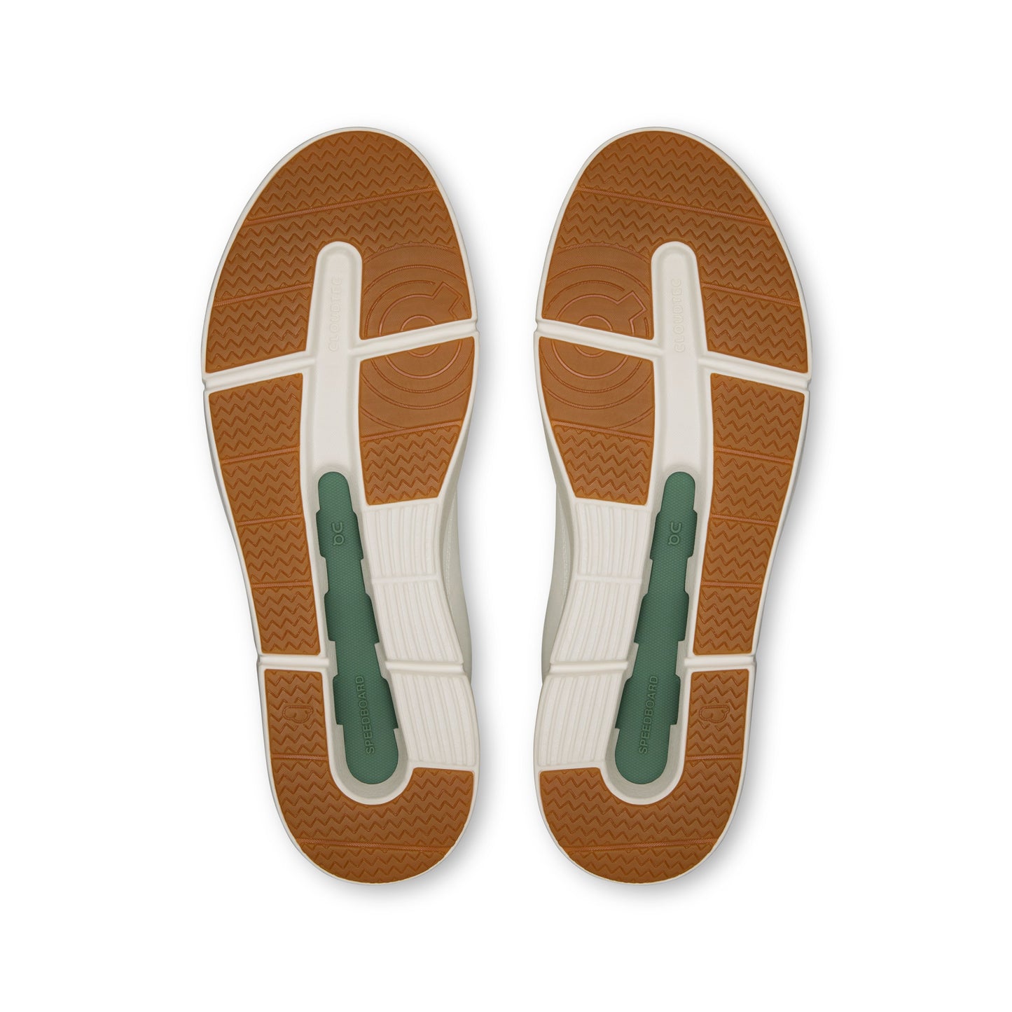 On "The Roger Centre Court" Mens - Ivory / Fern