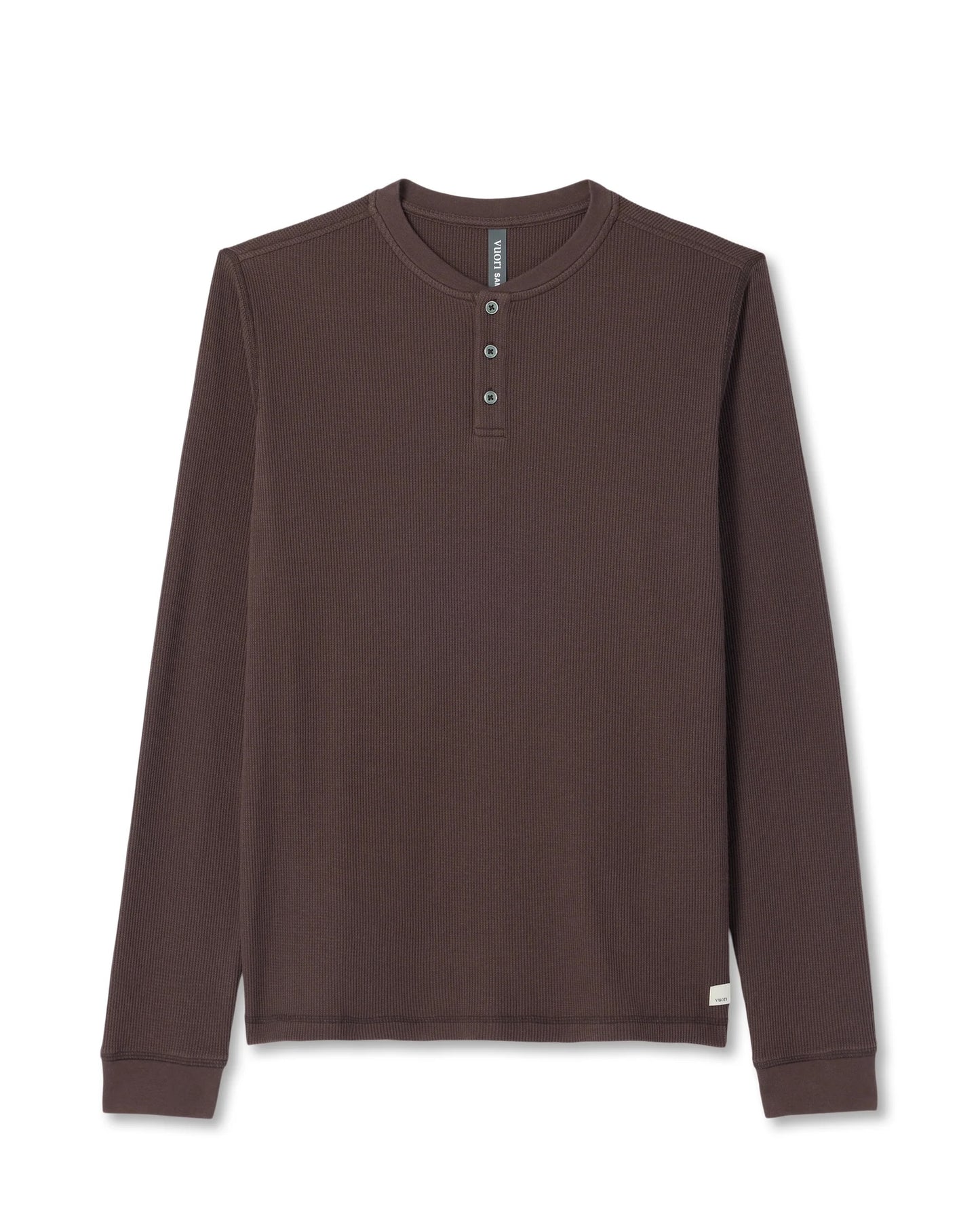 Vuori "Waffle Henley" Mens - French Roast