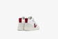 Veja "Small V-10 Mid B-Mesh" K - White / Marsala