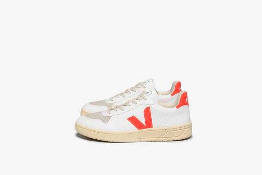 Veja "V-10 CWL" W - White / Orange