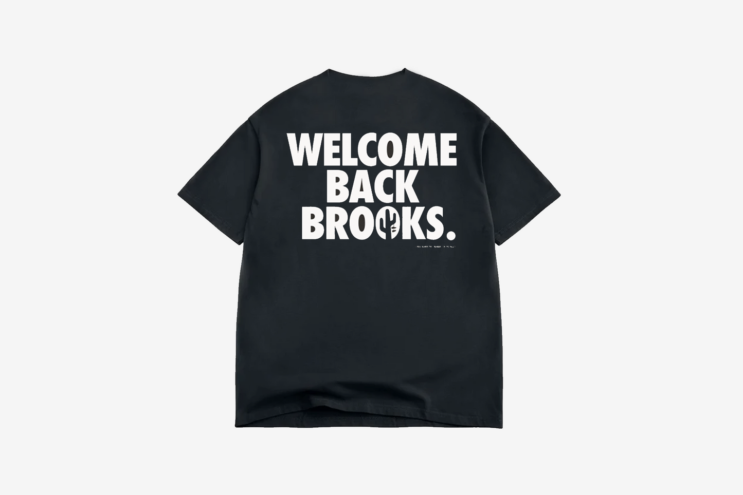 Manor "Welcome Back Brooks" T-Shirt Mens - Vintage Black / White