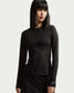 Nike "Tight Long-Sleeve Sheer Top" W - Black