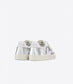 Veja "Small V-12 Chromefree Leather" K - Silver / Lassi