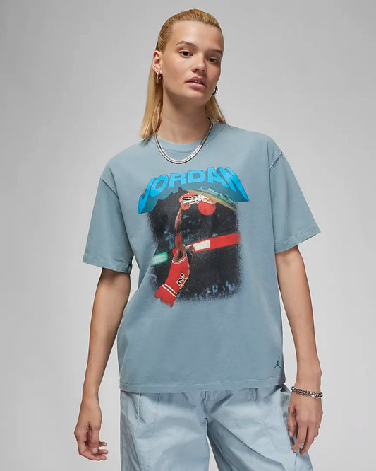 Jordan "(Her)itage Graphic Tee" W - Ozone Blue