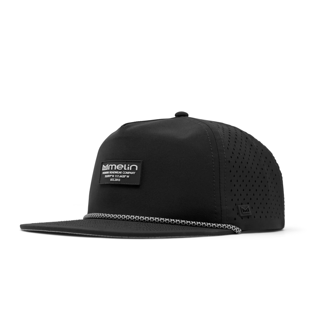 Melin "Coronado Brick Hydro" Snapback Hat - Black (Classic)