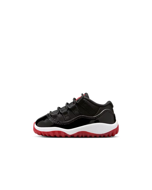 Air Jordan "11 Retro Low" TD - Black / Varsity Red / White