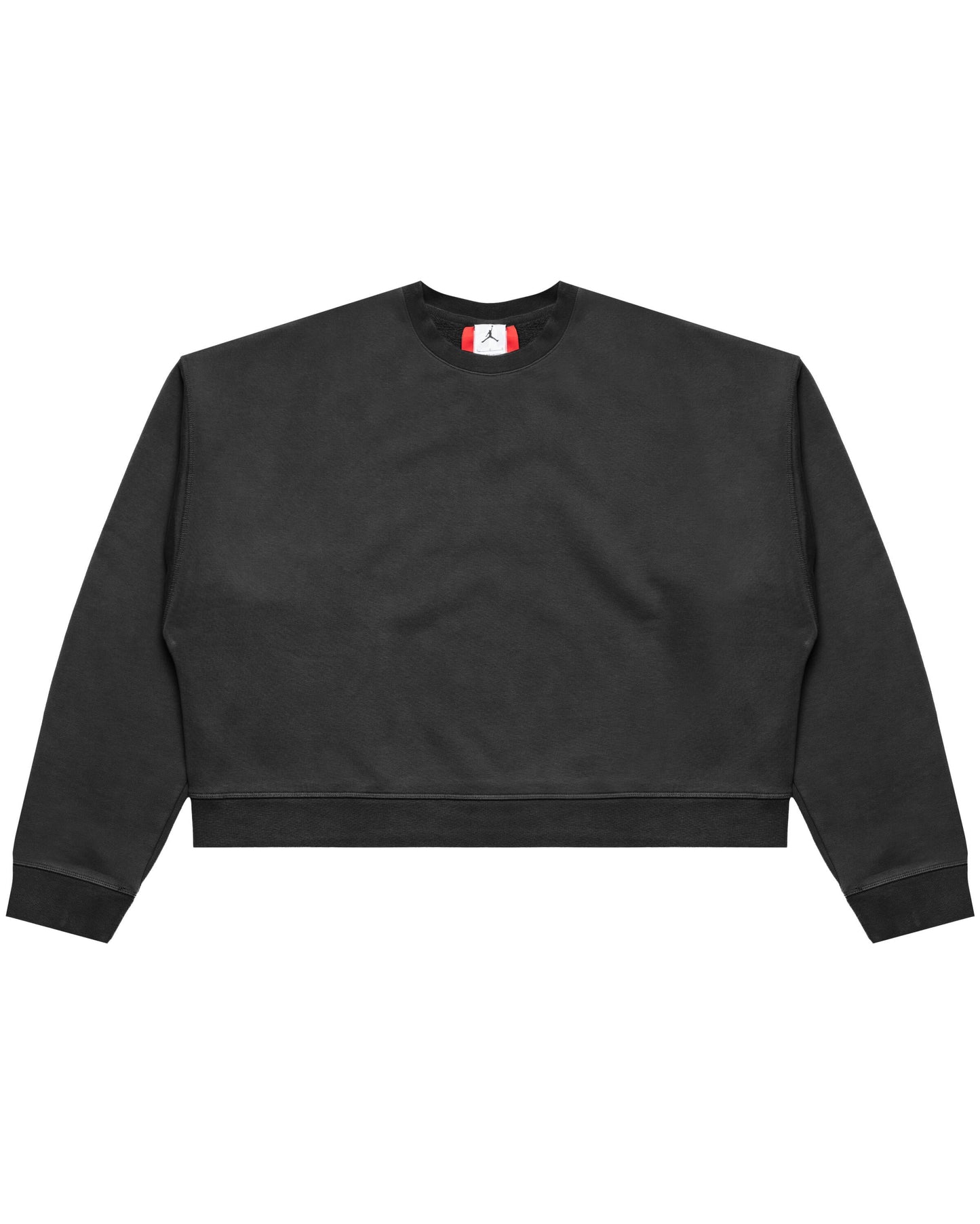Jordan "Cropped Fleece Crew-Neck" Mens - Black / Black