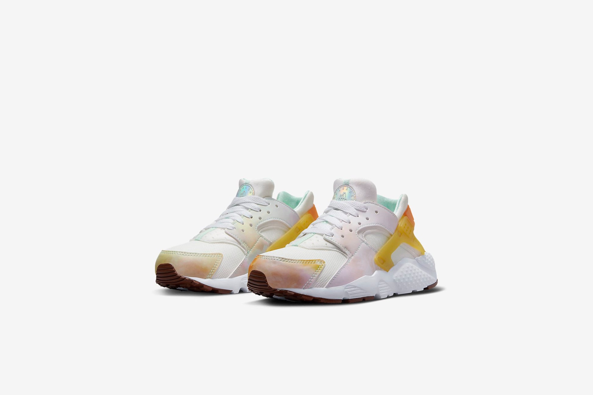 White and gold nike huaraches Clearance