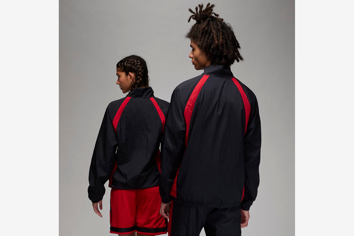Jordan "Sport Jam Men's Warm Up Jacket" M - Black / Varsity Red
