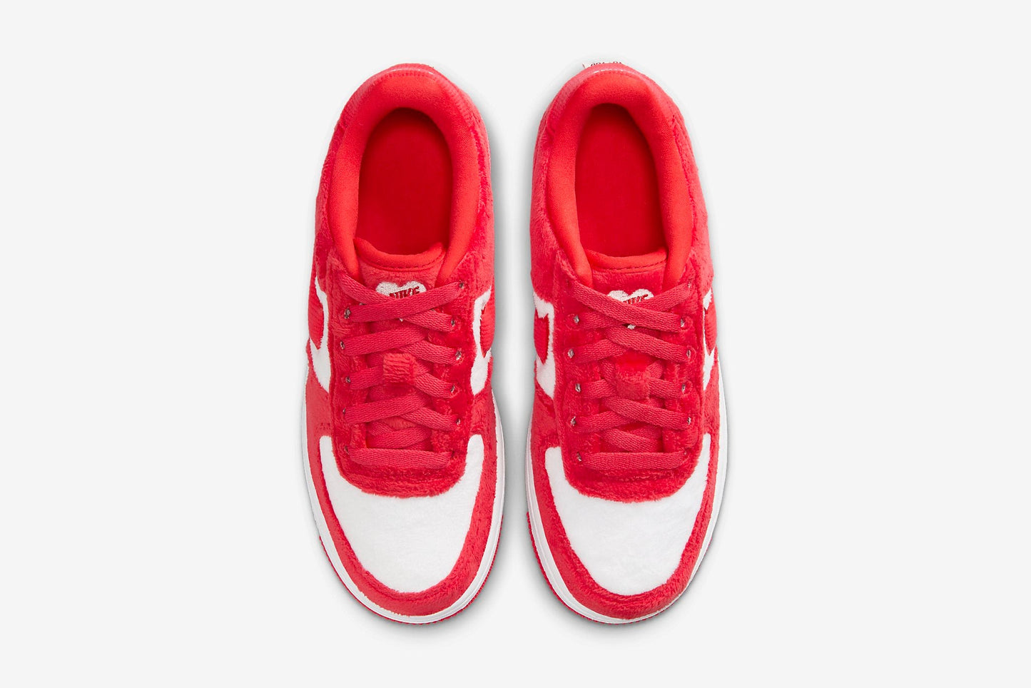 Nike "Air Force 1" GS - Fire Red / Light Crimson / White
