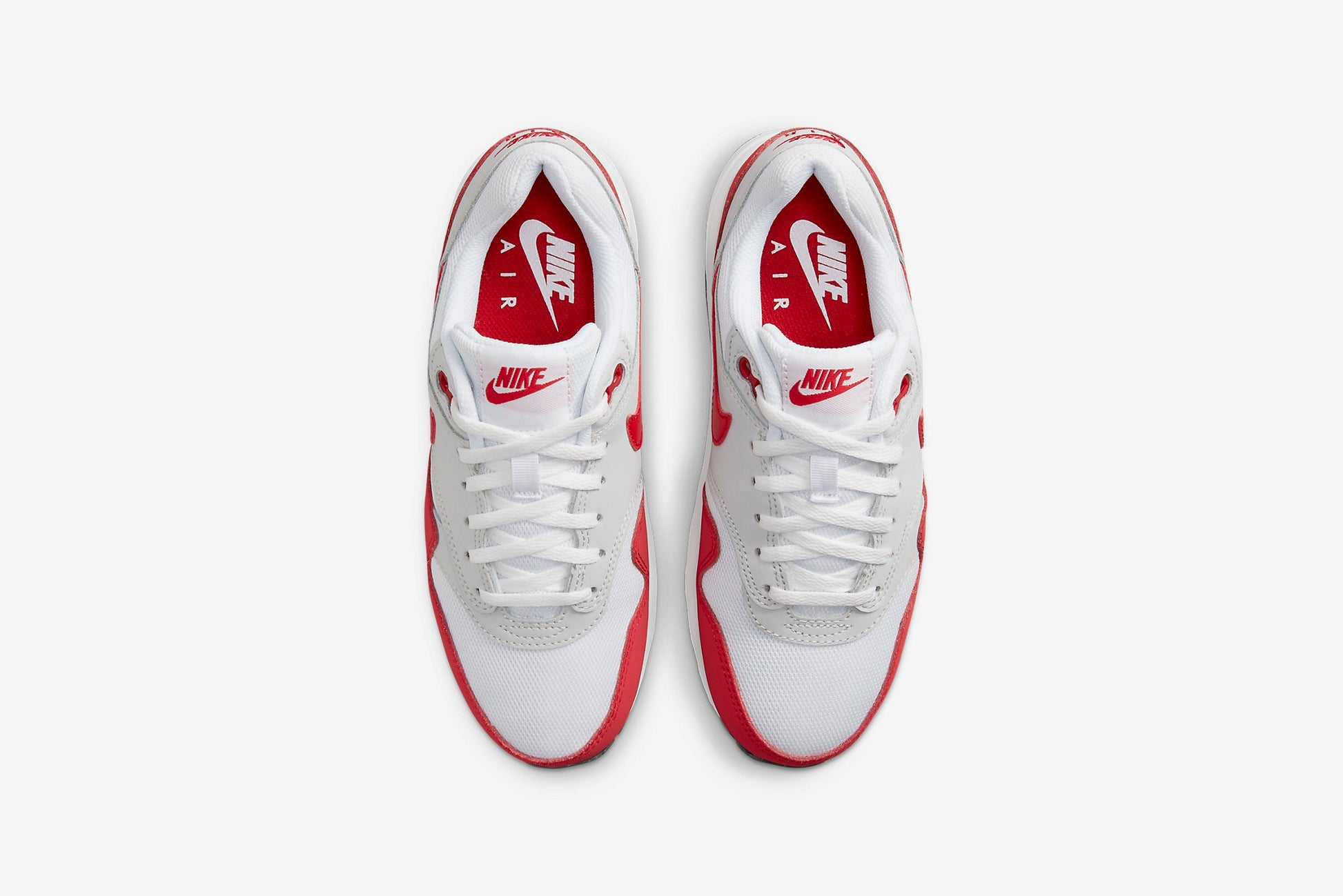 Nike Air Max 1 Anniversary 'White & University Red'. Nike SNKRS