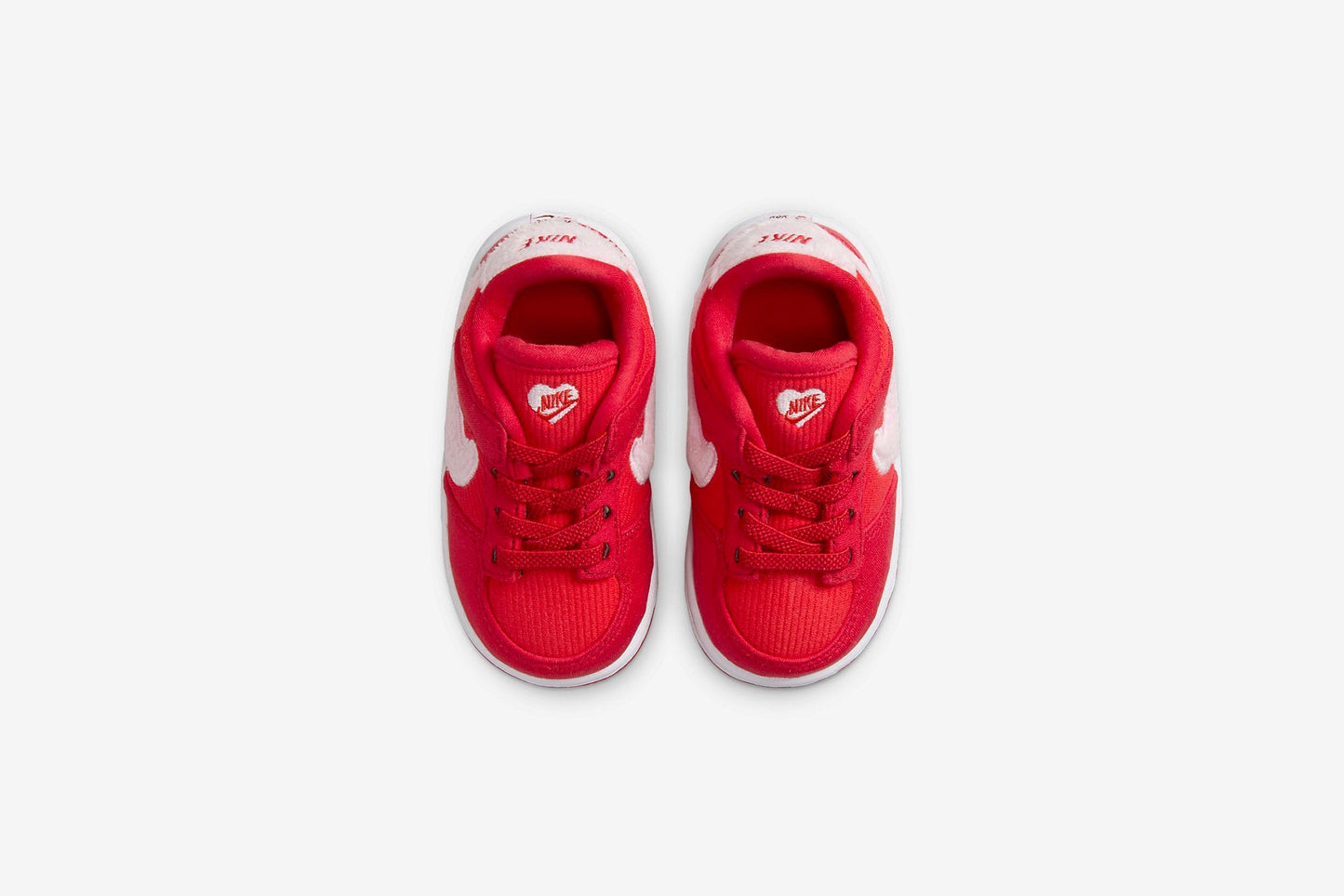 Nike "Dunk Low" TD - Fire Red / Pink Foam / Light Crimson (Valentines Day)