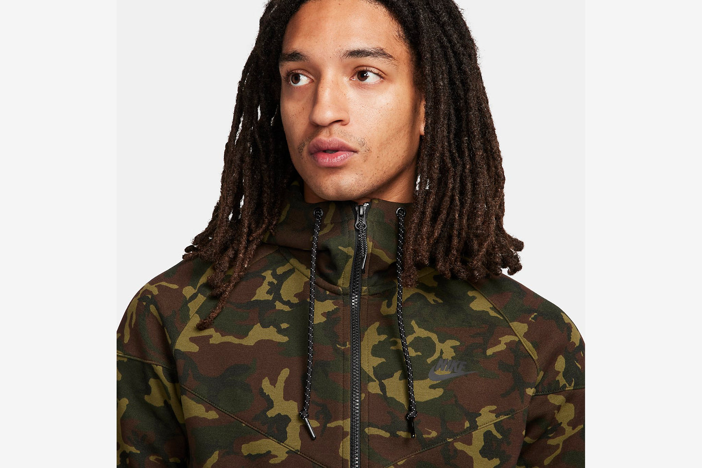 Nike "Nike Sportswear Tech Fleece Windrunner" M - Sequoia / Black