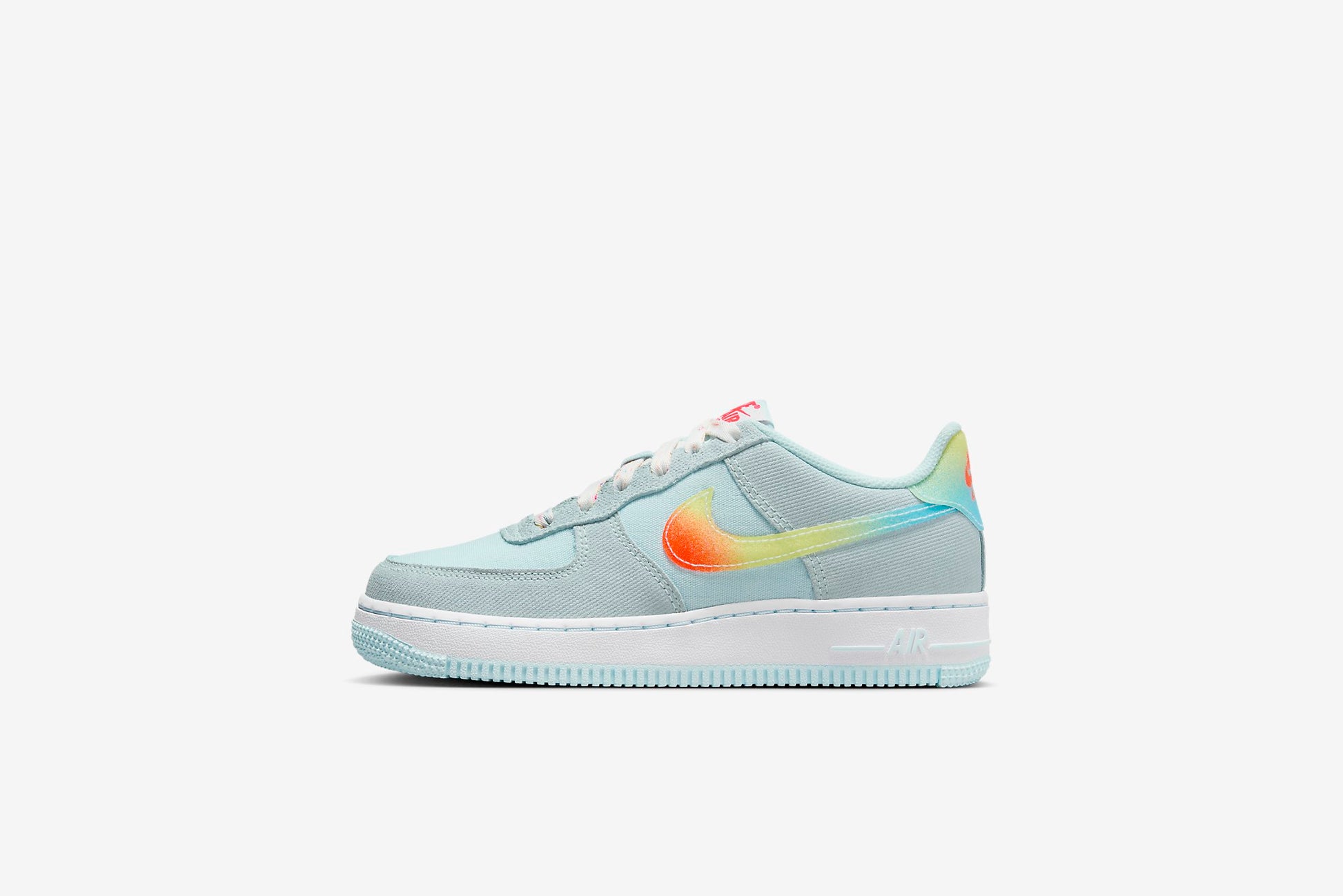White Blue Orange Air Force Nike