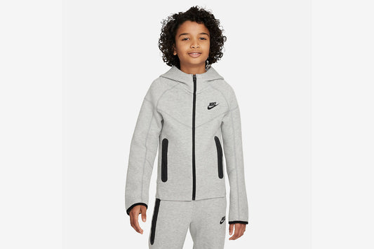 Nike "Nike Sportswear Tech Fleece Big Kids'" K - Heather Grey / Black