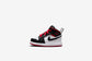 Air "Jordan 1 Mid" TD - White / Gym Red / Black