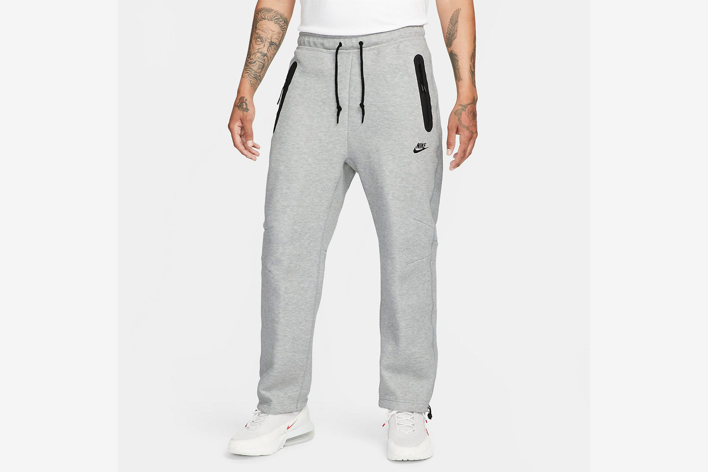 Nike "Sportswear Tech Fleece Pant" M - Heather Grey / Black