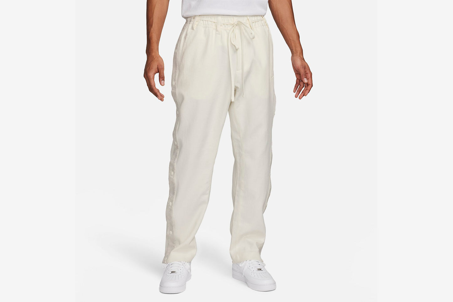 Nike "Tear-Away Basketball Pants" M - White / Grey (Devin Booker Indoor/Outdoor Hoops)