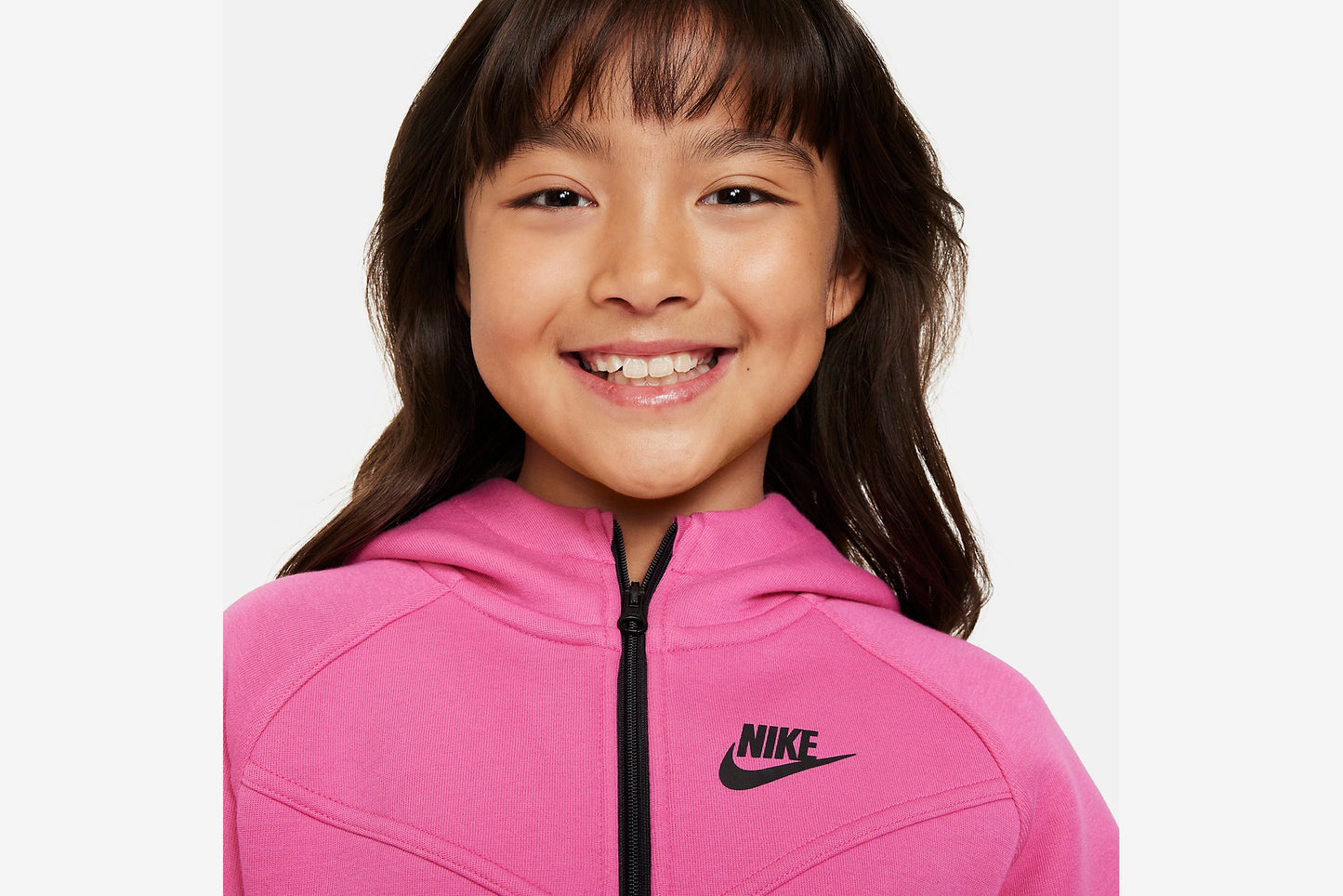 Nike "Sportswear Big Kids' (Girls') Full-Zip Hoodie'" K - Alchemy Pink / Black