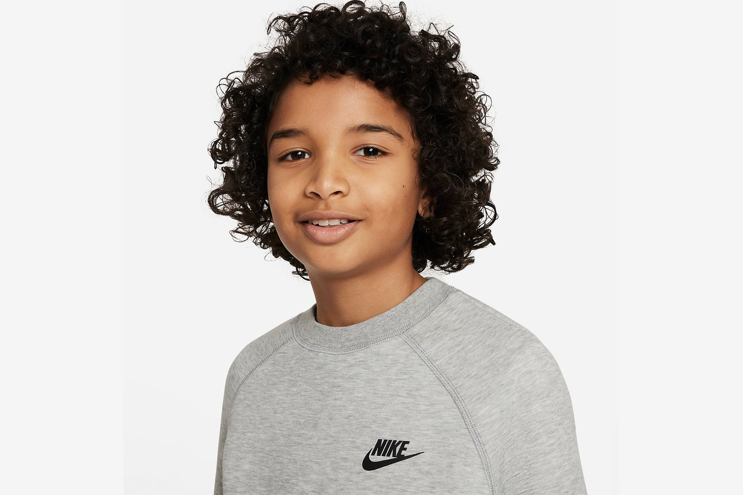 Nike "Nike Sportswear Tech Fleece Crew Big Kids" K - Dark Heather Grey
