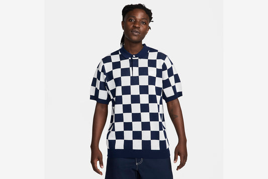 Nike "Sportswear Checkers Club Polo" M - Midnight Navy/Sail