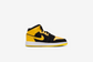 Air Jordan "1 Mid SE" GS - Black / Varsity Maize / White