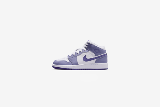 Air Jordan "1 Mid" GS - Dusty Amethyst / Court Purple