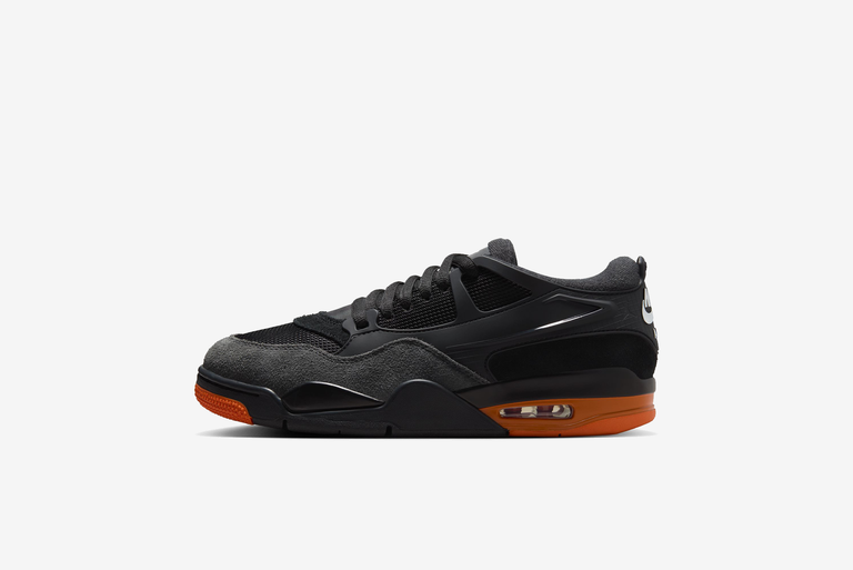 retro 4 black orange