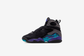 Air Jordan "Retro 8" GS - Black / Multicolor (Aqua)
