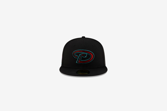 Manor X Diamondbacks 59FIFTY Fitted - Black / Red / Teal