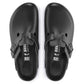 Birkenstock "Boston Exquisite Leather (Regular Fit)" M - Black / Black