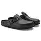Birkenstock "Boston Exquisite Leather (Regular Fit)" M - Black / Black