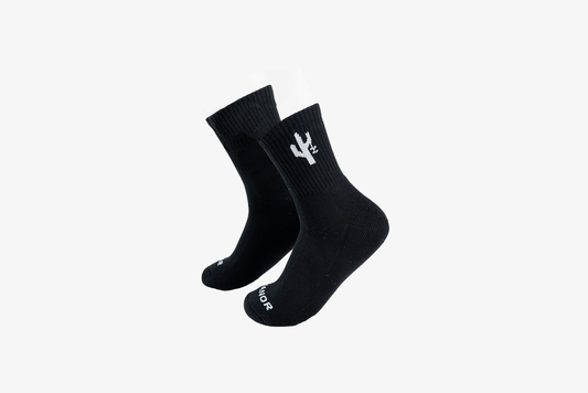 Manor "Campus Socks" - Black  / White