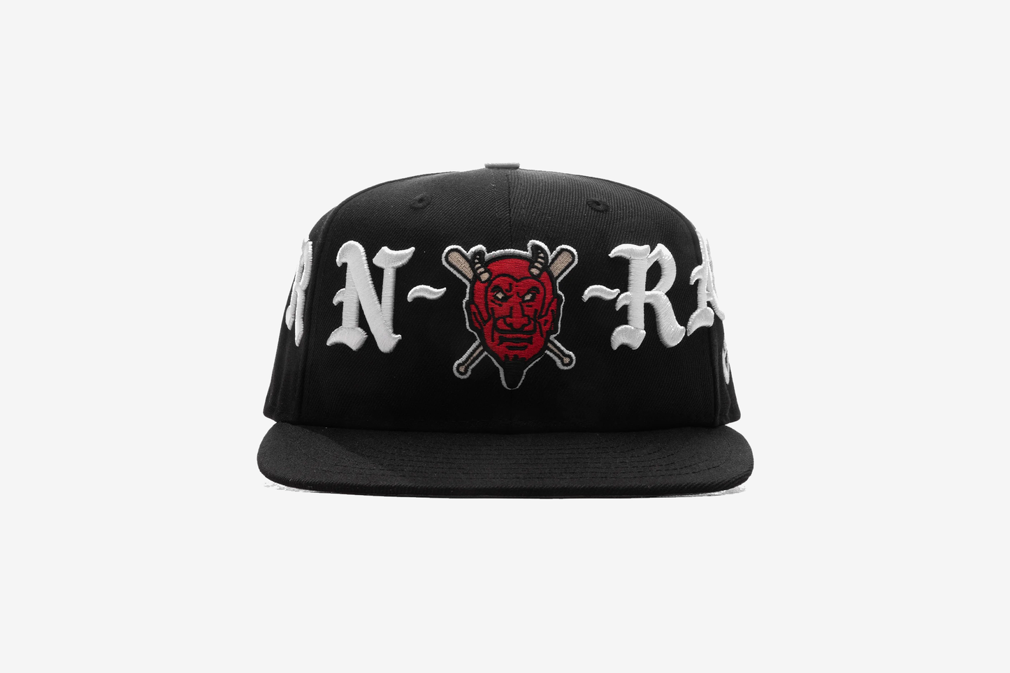 Born x Raised x New Era "Diablos Rojos Embroidered Devil " 59FIFTY Fitted- Black / White