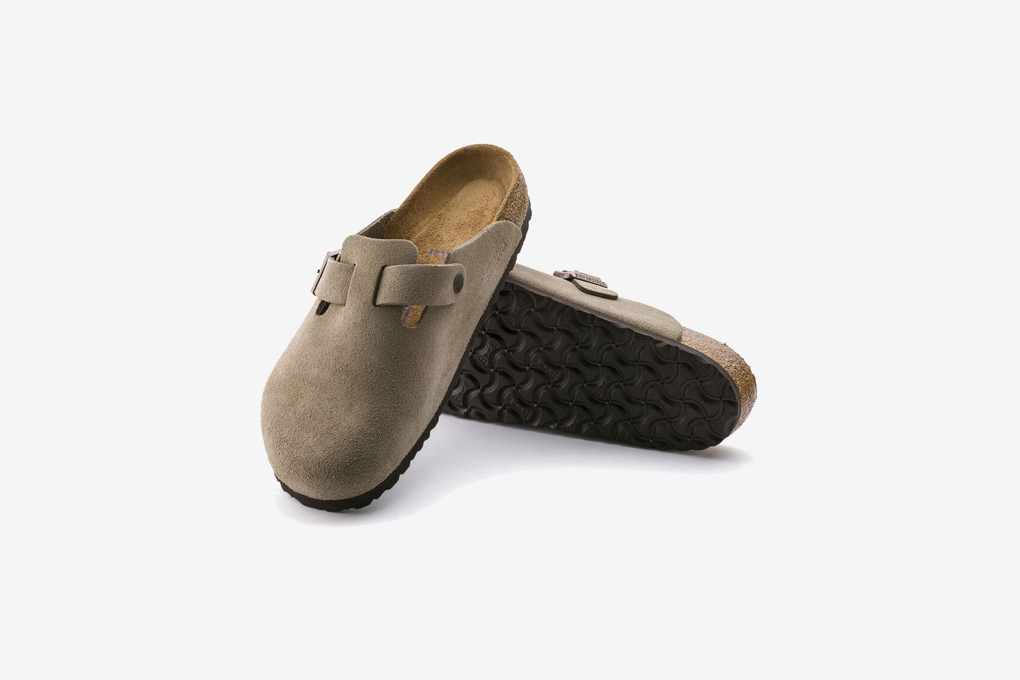 Birkenstock "Boston BS" W -  Taupe (Narrow Fit)