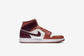 Air Jordan "1 Mid" W - Dusty Peach / Night Maroon / Sail