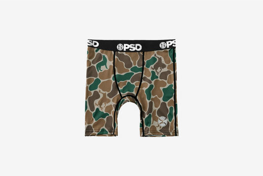 PSD "Hooey Duck Camo" Youth Boxer -  Brown