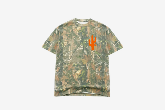Manor "Local Legends" T-Shirt M - Tree Camo / Safety Orange