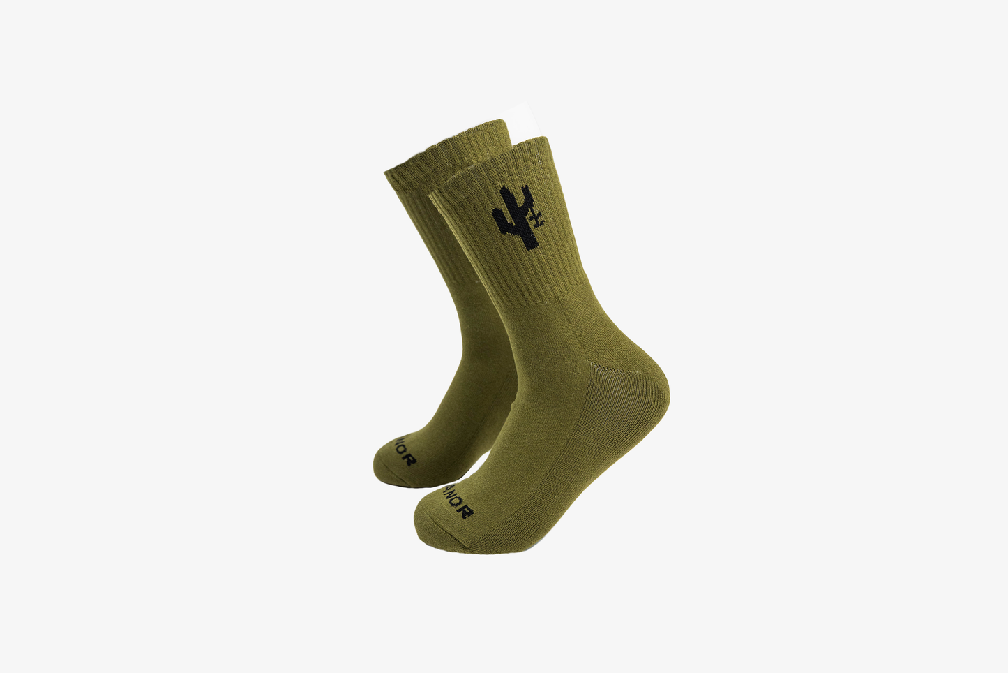 Manor "Campus Socks" - Moss / Black