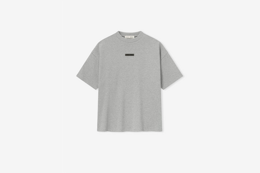 Fear of God Essentials "90's Fit Pique Crewneck" M - Concrete Heather